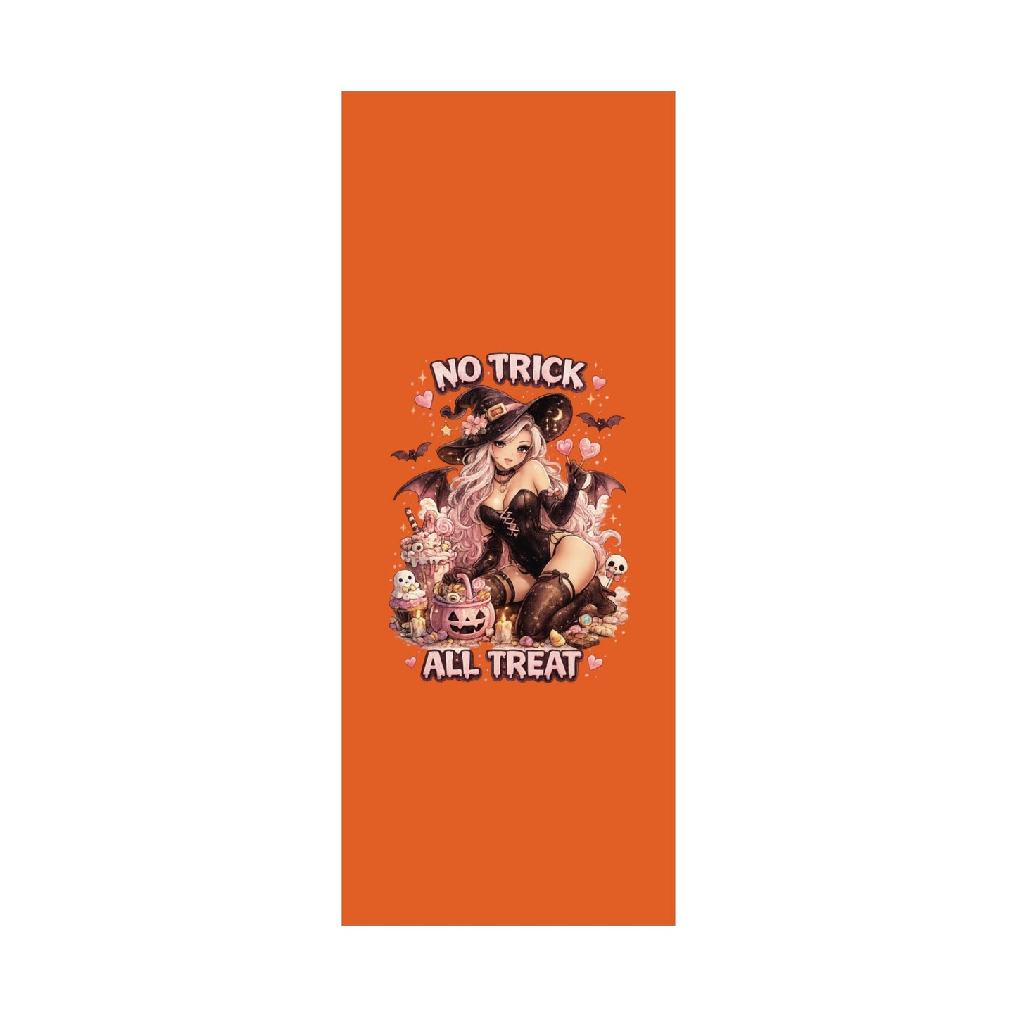 No Trick All Treat Halloween Poster - Sexy Witch Matte Vertical Wall Art