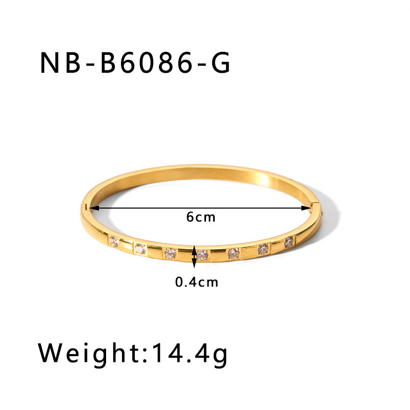 True gold electroplated color-keeping jewelry bracelet