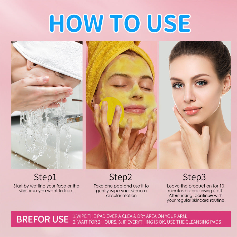 Turmeric Kojic Acid Facial Cleansing Pads