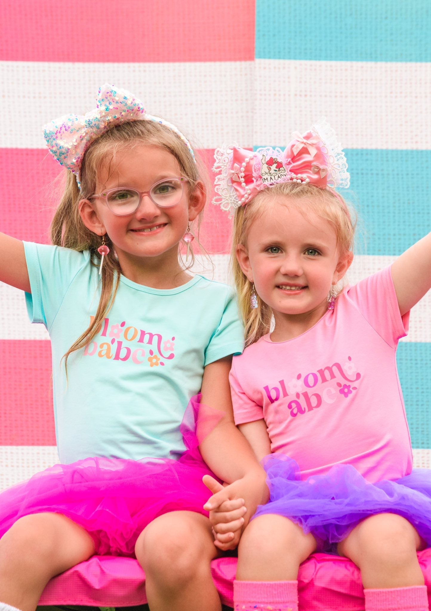 Girls Graphic Tee - Bloom Babe - Pink