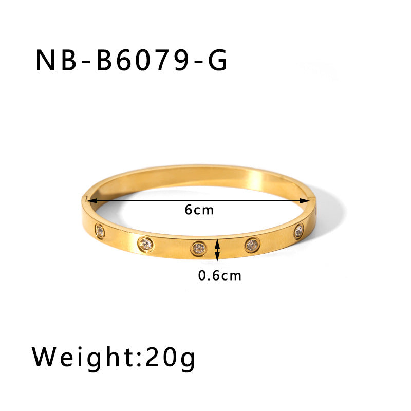 True gold electroplated color-keeping jewelry bracelet