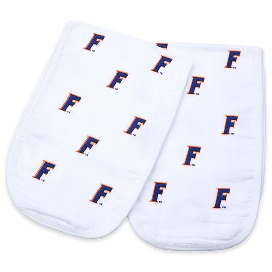 Florida Gators Burp Cloths 2-Pack – Soft Muslin Baby Burp Cloths – Officially Licensed UF Gift