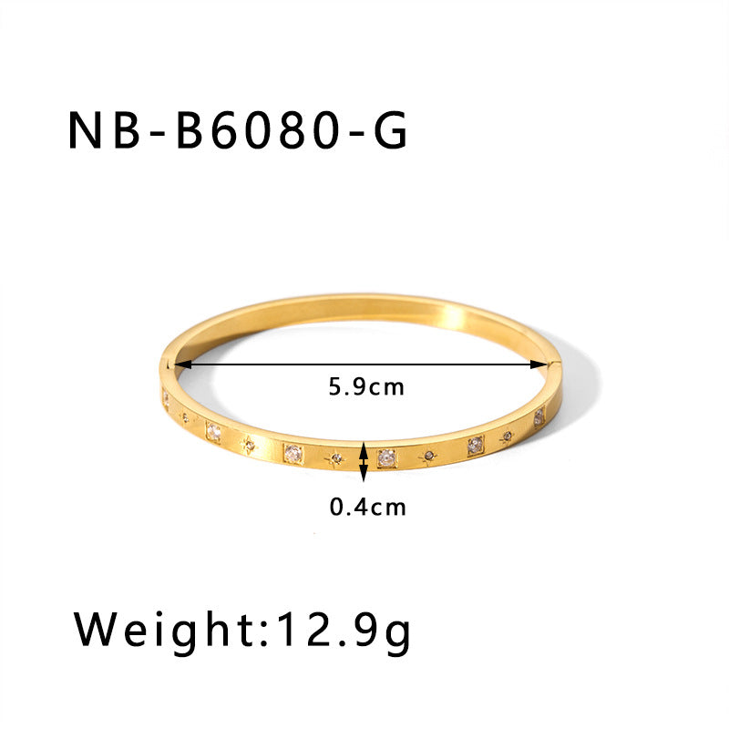 True gold electroplated color-keeping jewelry bracelet