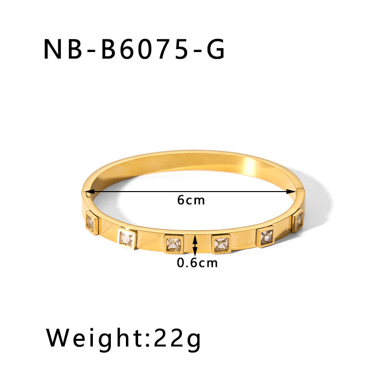 True gold electroplated color-keeping jewelry bracelet